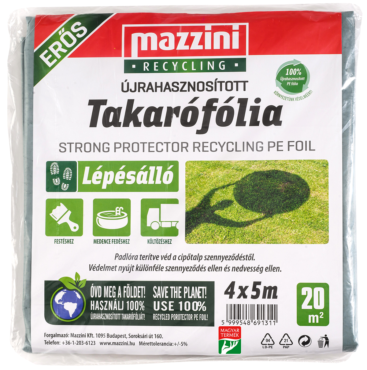 MAZZINI Takarófólia 20 m2 (lépésálló)